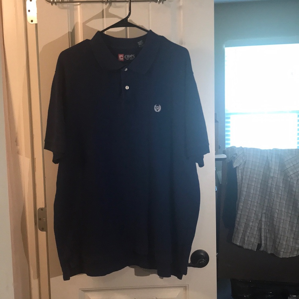 Blue polo Chaps short sleeve shirt